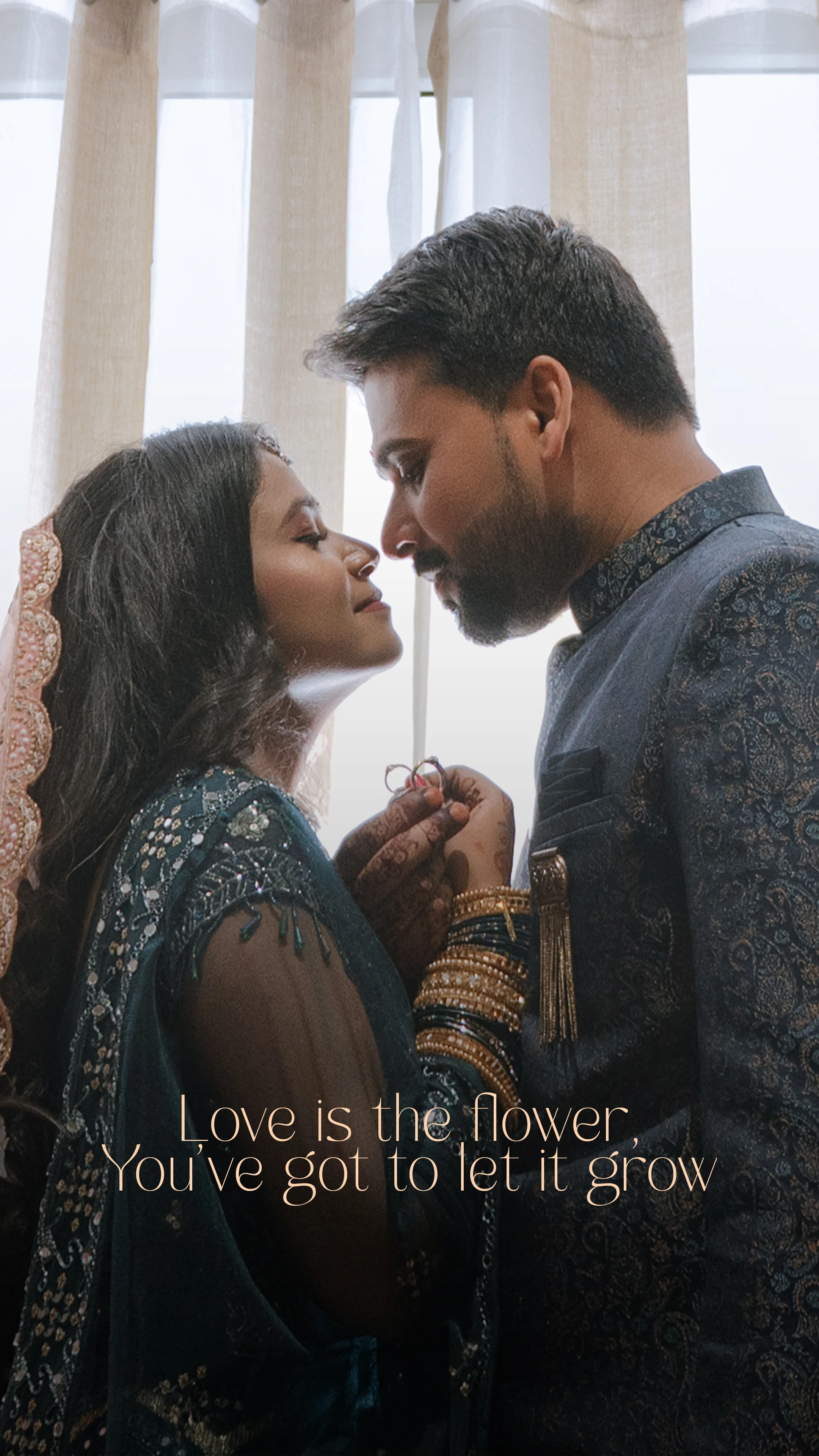 Romantic wedding couple photography