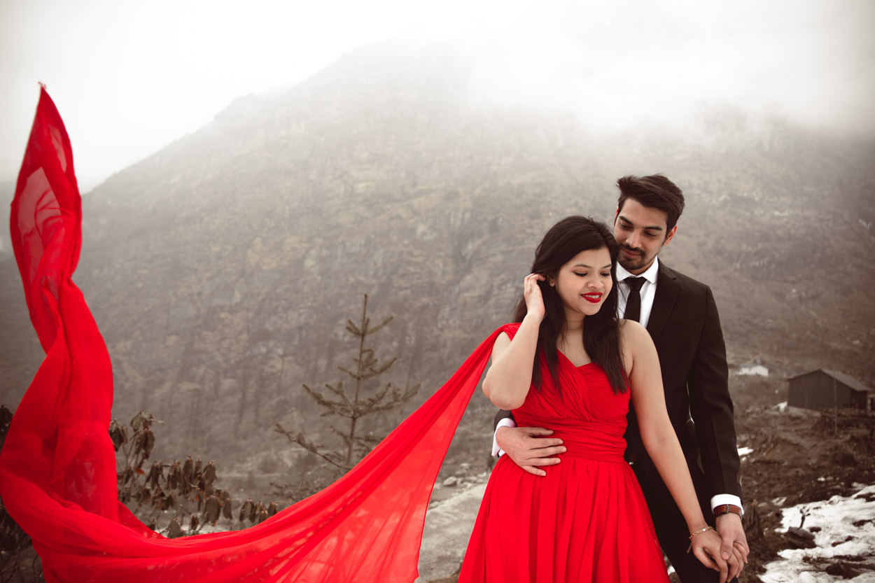 adventure pre wedding shoot vintage scooter