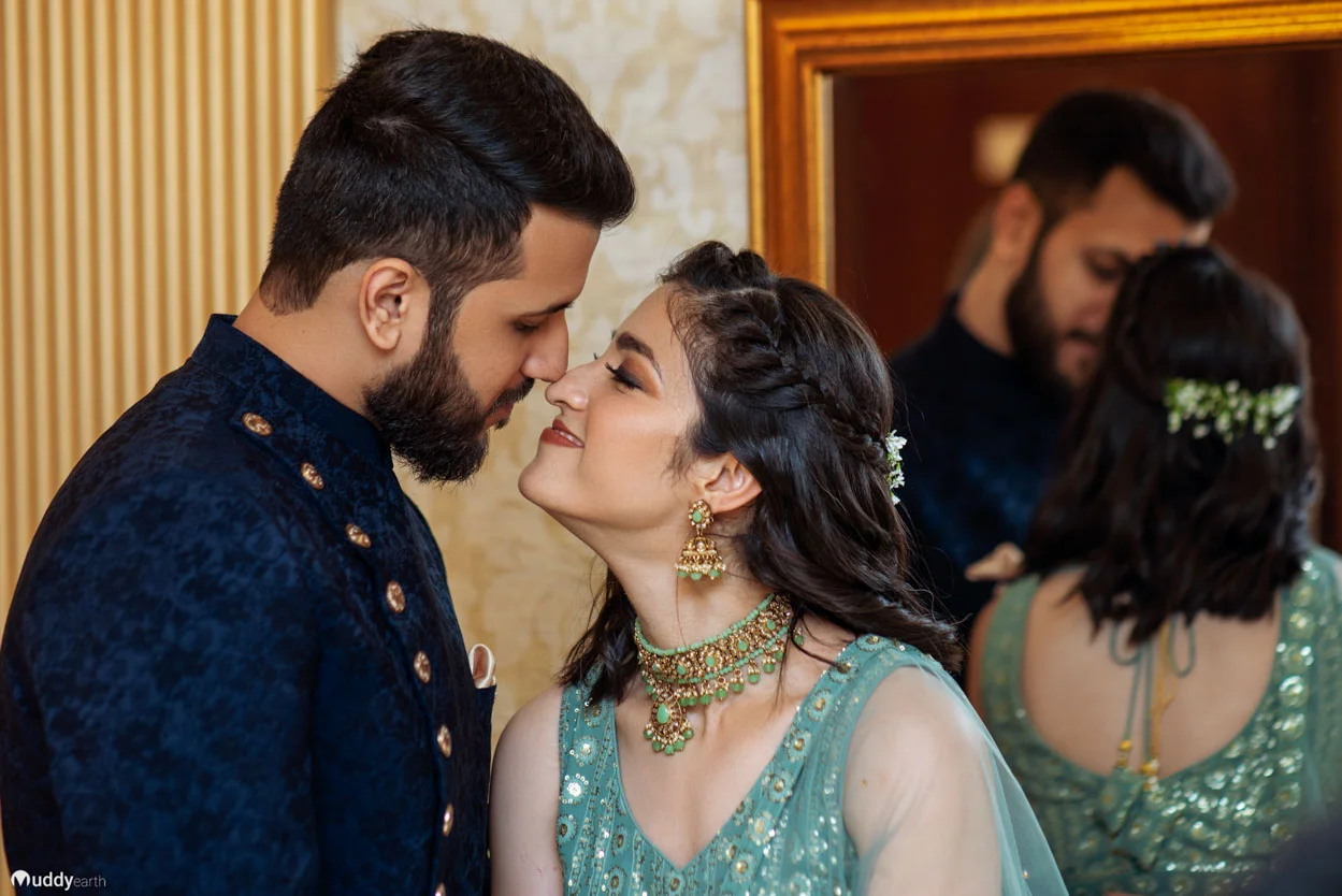 Indian Marriage Reception Fusion Attire