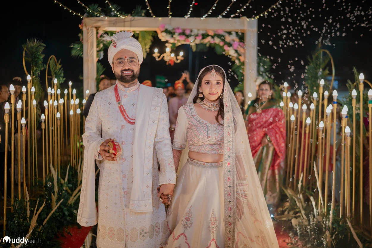 outdoor wedding venues in Patna with fairy lights
