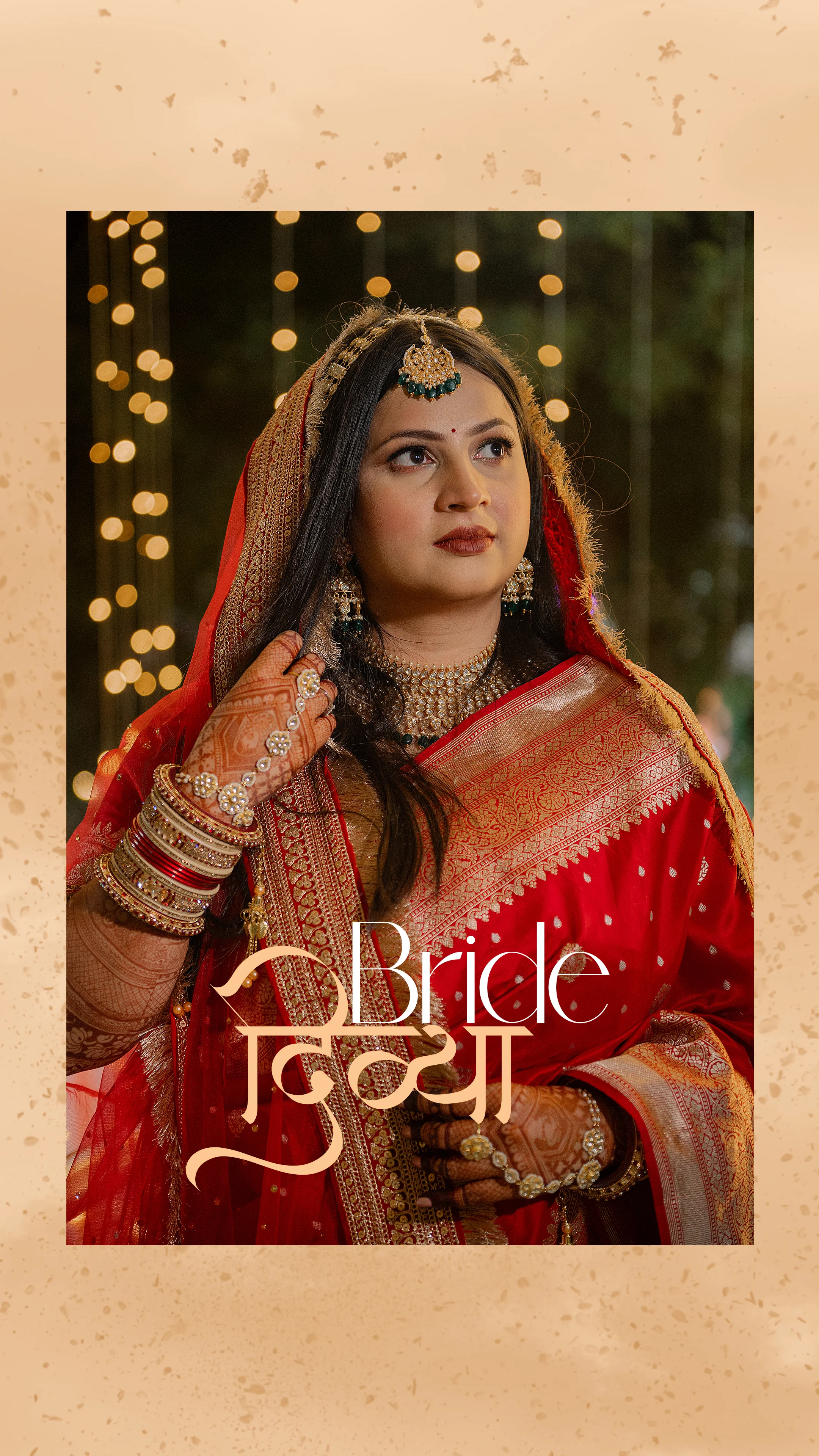 Modern Indian bridal photography