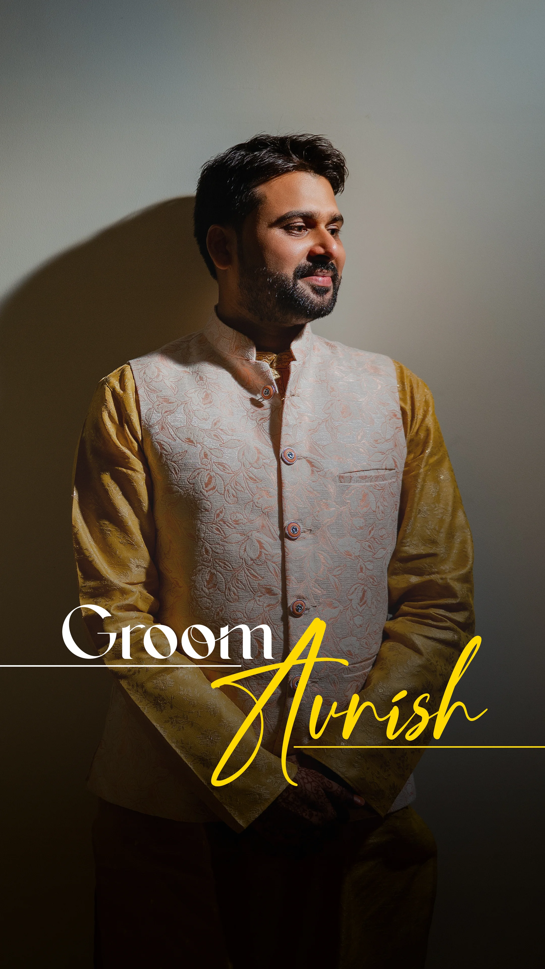 Professional groom portraits