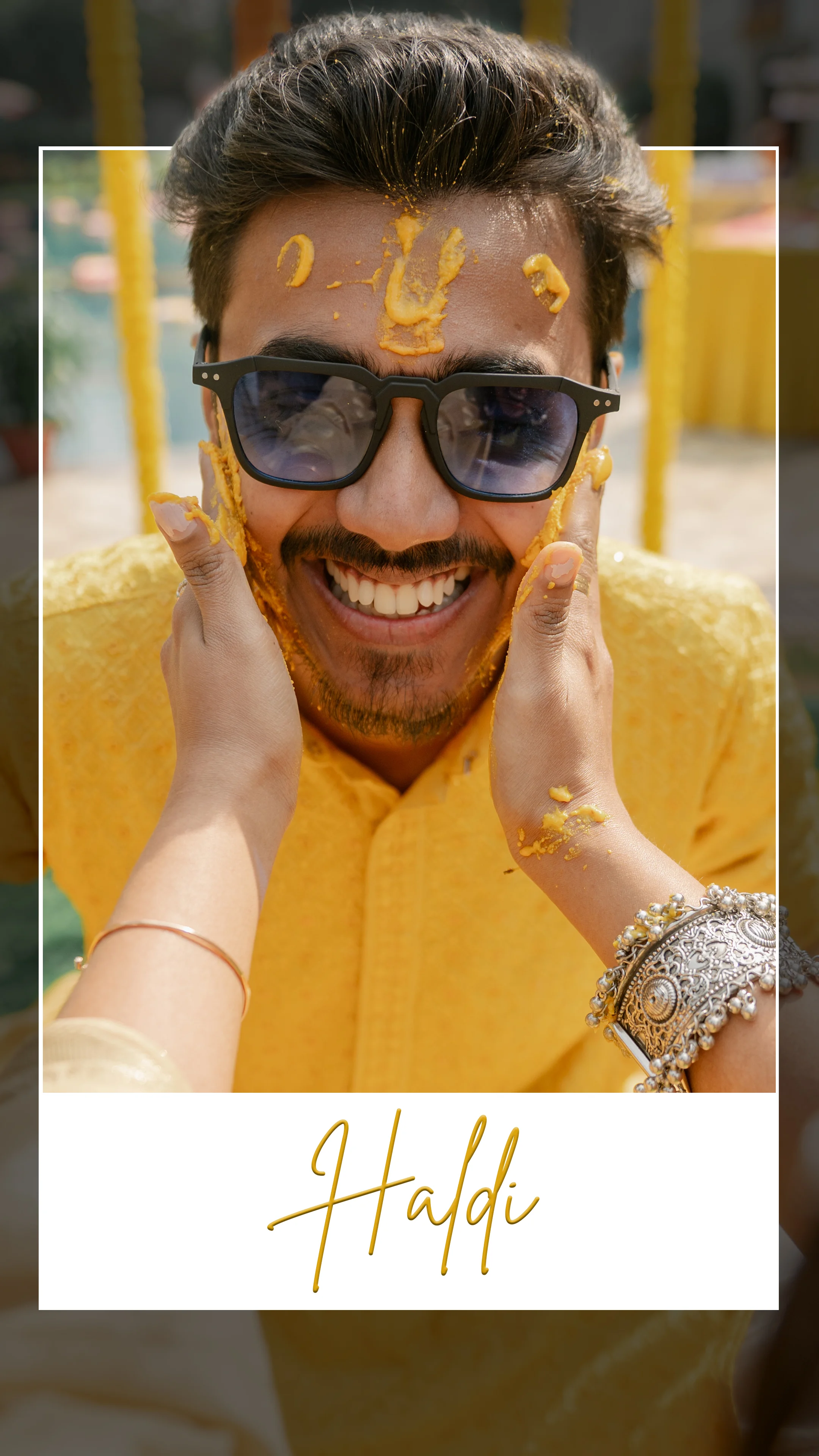 Traditional haldi event photography