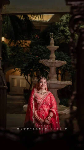 Elegant bridal portrait captured during Kolkata wedding