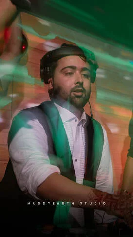 Wedding guests dancing during sangeet celebration in Kolkata